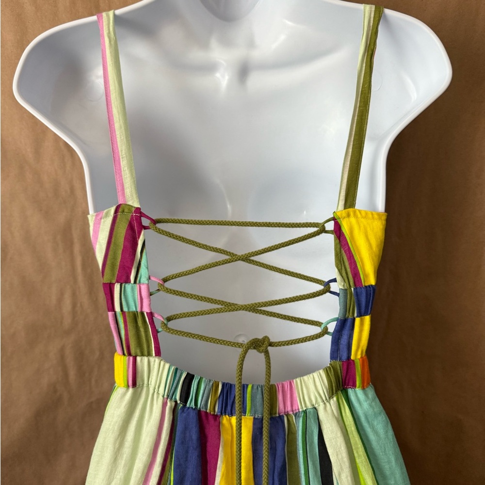 Anthropologie Hope for Flowers by Tracy Reese striped linen midi dress. XS - Picture 8 of 11